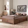 Baxton Studio Wren Platform Storage Bed Frame