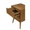 Alpine Furniture Flynn Nightstand in Acorn - Drawer Close-up - Alpine Furniture Flynn Nightstand in Acorn - Drawer Close-up