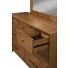 Alpine Furniture Flynn Mirror in Walnut - Drawer Close-up - Alpine Furniture Flynn Mirror in Walnut - Drawer Close-up