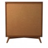 Alpine Furniture Flynn Mid Century Modern 4 Drawer Chest in Acorn - Back Angle