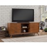 Flynn Large TV Console in Acorn - Angled Lifestyle