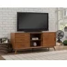 Flynn Large TV Console in Acorn - Angled Lifestyle - Flynn Large TV Console in Acorn - Angled Lifestyle