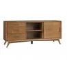 Flynn Large TV Console in Acorn - Angled - Flynn Large TV Console in Acorn - Angled
