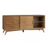 Flynn Large TV Console in Acorn - Angled - Flynn Large TV Console in Acorn - Angled