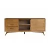 Flynn Large TV Console in Acorn - Front - Flynn Large TV Console in Acorn - Front