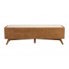 Alpine Furniture Flynn Bench in Acorn - Back