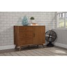 Alpine Furniture Flynn Accent Cabinet in Acorn - Lifestyle