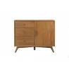 Alpine Furniture Flynn Accent Cabinet in Acorn - Front - Alpine Furniture Flynn Accent Cabinet in Acorn - Front