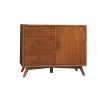Alpine Furniture Flynn Accent Cabinet in Walnut - Angled