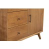 Alpine Furniture Flynn Accent Cabinet in Acorn - Angled