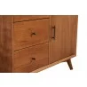 Alpine Furniture Flynn Accent Cabinet in Walnut - Drawer Close-up - Alpine Furniture Flynn Accent Cabinet in Walnut - Drawer Close-up