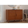 Alpine Furniture Flynn Accent Cabinet in Walnut - Lifestyle