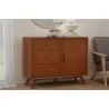 Alpine Furniture Flynn Accent Cabinet in Walnut - Lifestyle - Alpine Furniture Flynn Accent Cabinet in Walnut - Lifestyle