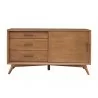 Alpine Furniture Flynn Small TV Console in Acorn - Front View - Alpine Furniture Flynn Small TV Console in Acorn - Front View