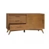 Alpine Furniture Flynn Small TV Console in Acorn - Front - Alpine Furniture Flynn Small TV Console in Acorn - Front
