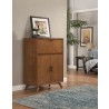 Alpine Furniture Flynn Large Bar Cabinet in Acorn - Lifestyle