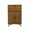 Alpine Furniture Flynn Large Bar Cabinet in Acorn - Front - Alpine Furniture Flynn Large Bar Cabinet in Acorn - Front