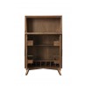 Alpine Furniture Flynn Large Bar Cabinet in Acorn - Front with Oened Drawer