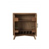 Flynn Small Bar Cabinet in Acorn - Drawers Opened