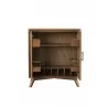 Flynn Small Bar Cabinet in Acorn - Drawers Opened - Flynn Small Bar Cabinet in Acorn - Drawers Opened