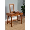 Alpine Furniture Flynn Bedroom Vanity in Acorn - Angled View with Mirror opened