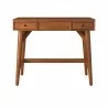 Alpine Furniture Flynn Bedroom Vanity in Acorn - Front with White BG - Alpine Furniture Flynn Bedroom Vanity in Acorn - Front with White BG
