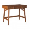 Alpine Furniture Flynn Bedroom Vanity in Acorn - Angled with White BG