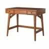 Alpine Furniture Flynn Bedroom Vanity in Acorn - Side Angled with White BG - Alpine Furniture Flynn Bedroom Vanity in Acorn - Side Angled with White BG