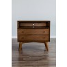 Alpine Furniture Flynn Large Nightstand in Acorn - Front