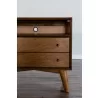 Alpine Furniture Flynn Large Nightstand in Acorn - Leg Close-up - Alpine Furniture Flynn Large Nightstand in Acorn - Leg Close-up
