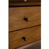 Alpine Furniture Flynn Large Nightstand in Acorn - Drawer Close-up - Alpine Furniture Flynn Large Nightstand in Acorn - Drawer Close-up