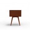 Alpine Furniture Flynn Small Nightstand in Acorn - Back