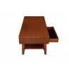 Alpine Furniture Flynn Coffee Table in Acorn - Side Opened