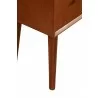 Alpine Furniture Flynn End Table In Acorn - Leg Close-up - Alpine Furniture Flynn End Table In Acorn - Leg Close-up