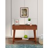Alpine Furniture Flynn Console Table in Acorn - Lifestyle Front View