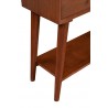 Alpine Furniture Flynn Console Table in Acorn - Leg Details 