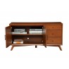 Alpine Furniture Flynn Sideboard in Acorn - Drawer Opened