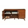 Alpine Furniture Flynn Sideboard in Acorn - Drawer Opened - Alpine Furniture Flynn Sideboard in Acorn - Drawer Opened