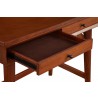 Alpine Furniture Flynn Mini/Large Desk in Acorn - Drawer Close-up