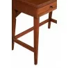 Alpine Furniture Flynn Mini/Large Desk in Acorn - Leg Close-up - Alpine Furniture Flynn Mini/Large Desk in Acorn - Leg Close-up