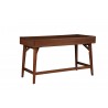 Alpine Furniture Flynn Large Desk in Acorn - Back Angled