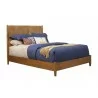 Flynn Standard King Panel Bed in Acorn - Angled - Flynn Standard King Panel Bed in Acorn - Angled