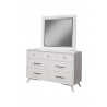 Alpine Furniture Flynn Dresser in White - Angled