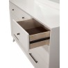 Alpine Furniture Flynn Dresser in White - Dresser Close-up
