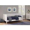 Alpine Furniture Flynn Mid Century Modern Twin Size Day Bed in White - Lifestyle