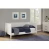 Alpine Furniture Flynn Mid Century Modern Twin Size Day Bed in White - Lifestyle - Alpine Furniture Flynn Mid Century Modern Twin Size Day Bed in White - Lifestyle