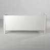 Alpine Furniture Flynn Mid Century Modern Twin Size Day Bed in White - Back View - Alpine Furniture Flynn Mid Century Modern Twin Size Day Bed in White - Back View