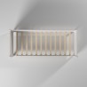 Alpine Furniture Flynn Mid Century Modern Twin Size Day Bed in White - Top View