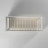 Alpine Furniture Flynn Mid Century Modern Twin Size Day Bed in White - Top View - Alpine Furniture Flynn Mid Century Modern Twin Size Day Bed in White - Top View