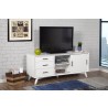 Flynn Large TV Console in White - Lifestyle